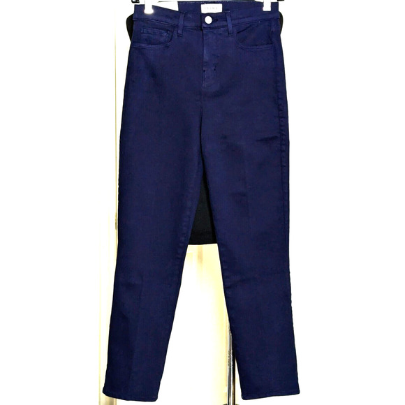 L'AGENCE Denim - L'Agence Jeans Womens 25 Blue Alexia High Rise Cropped Cigarette NEW 27" Inseam